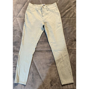 Royalty For Me Women Green Chic Casual Stretchy Skinny Jeans Pants Size 12
